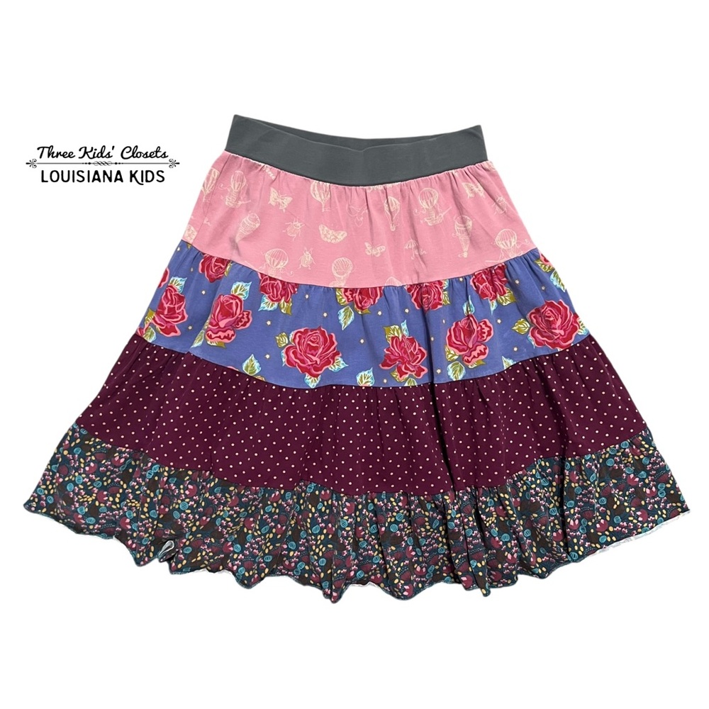 Matilda Jane 8Y Paint by Numbers Brushstroke Gentry Skirt